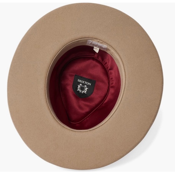 Brixton Victoria Wool Felt Fedora Sand SZ S main image 11